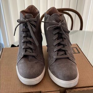 Gray High-Top Sneakers
